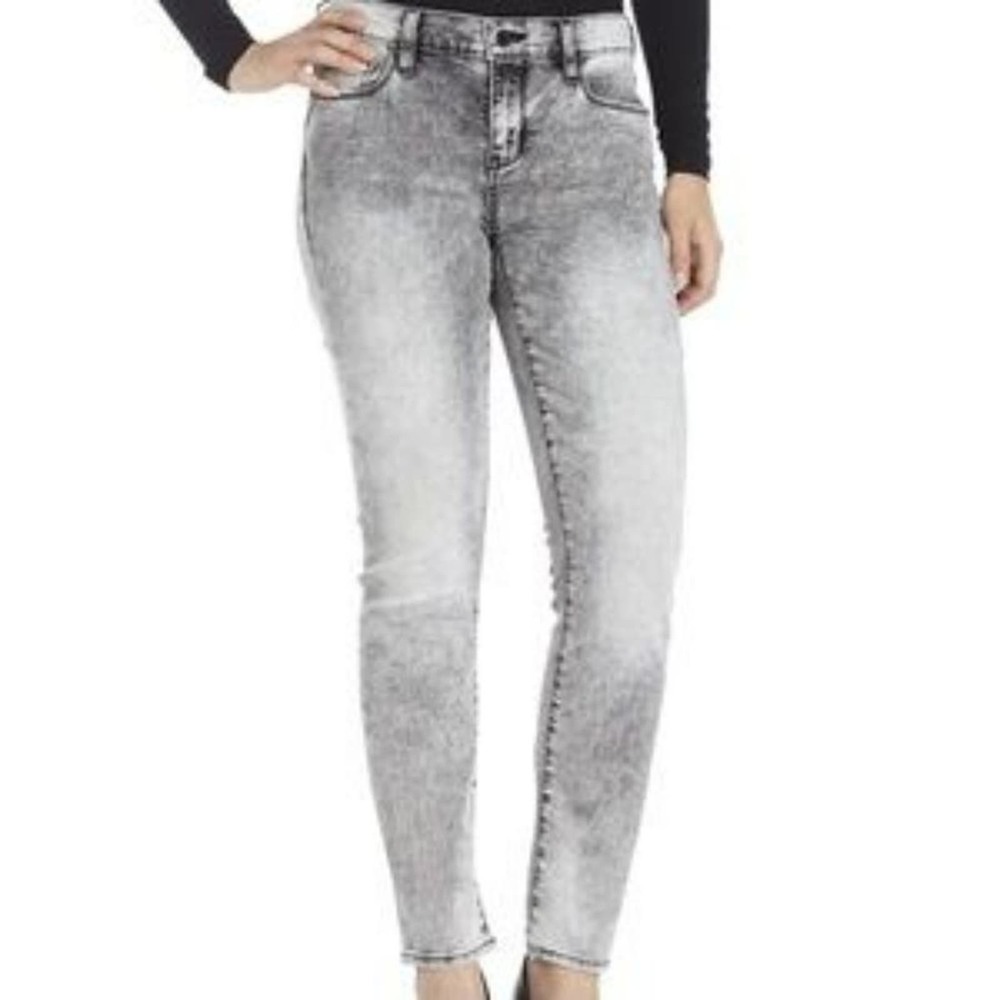 DKNY Jeans Women's Gray Acid Wash CITY Ultra Skinny Jeans Size 10 - Picture 1 of 12